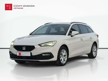 Seat Leon IV Sportstourer 2.0 TDI CR 150KM 2021 Seat Leon Sportstourer Faktura23 ACC Navi Kessy Podgrz.Fotele Style DSG