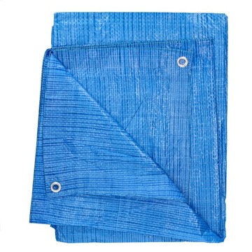 Plandeka ochronna NIEBIESKA 4m x 5m PLANDEKA 4x5 5x4 odporna UV WODOODPORNA