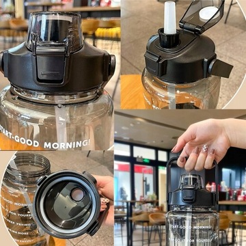 БУТЫЛКА 2 Л БУТЫЛКА ДЛЯ ВОДЫ 2000 МЛ С СОЛОМОЙ