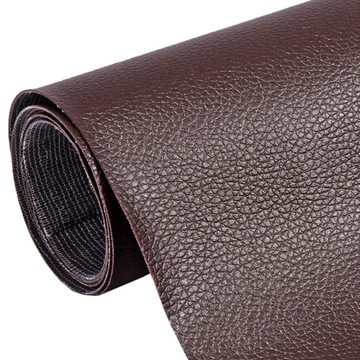 SKÓRA SAMOPRZYLEPNA EKO SKÓRA SKAJ BRĄZOWA MOCNY KLEJ 560g/m2 50x137cm