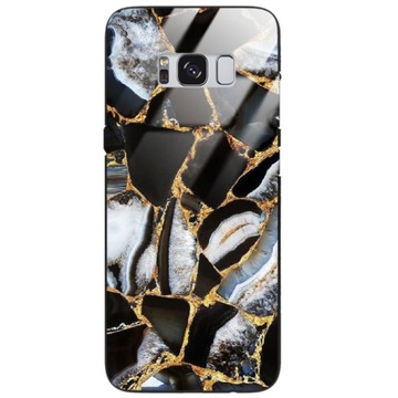 Etui BLACK GLASS DO SAMSUNG S8 Szklane Różowe Damskie TOP100 WIELE WZORÓW