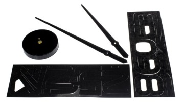 БОЛЬШИЕ НАСТЕННЫЕ ЧАСЫ Сделай сам, ПРИКЛЕЧЕННЫЕ НА СТЕНЕ 3D БЕСШУМНЫЕ ЧЕРНЫЕ ЗЕРКАЛА 65-120