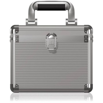ICY BOX IB-AC628 pokrowiec do dysków Suitcase case Aluminium Srebrny