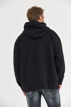 DSQUARED2 Czarna bluza BROMANCE SLOUCH HOODIE r M