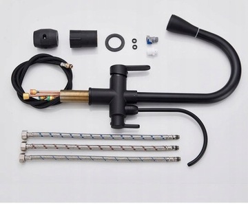 Смеситель для кухни с фильтром FILTER ЧЕРНЫЙ