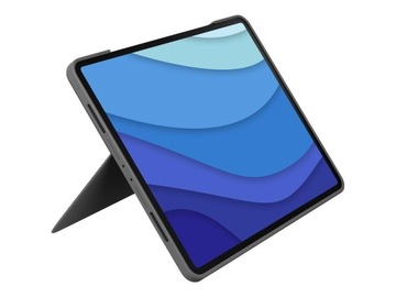 LOGITECH Combo Touch для iPad Pro 12,9 дюйма 5-го поколения — СЕРЫЙ — INTNL США