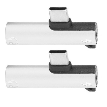 2 шт. 2 в 1 типа 3,5 мм, вспомогательный аудиокабель, зарядное устройство, распределитель гарнитуры a