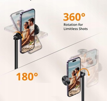 Штатив для селфи ATUMTEK 140 см - черный