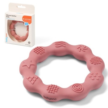 BabyOno GRYZAK SILIKONOWY RING na ząbkowanie