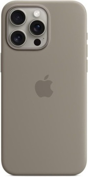 Apple iPhone 15 PRO MAX SILICONE Case with MagSafe - BRĄZOWE