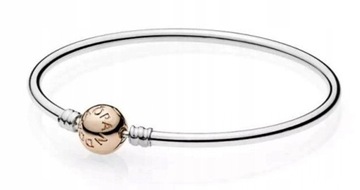 Pandora Bransoletka Bangle zapiecie Rose 19 cm