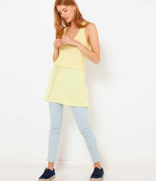 CAMAIEU ЖЕЛТЫЙ ДЛИННЫЙ ТОП TVO XXH__L