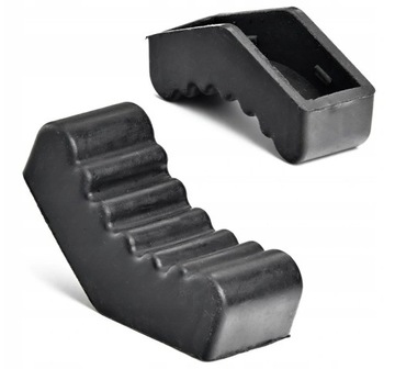 2x ОПОРНЫЕ СТОЙКИ ДЛЯ КОЛЕС 3Т С РЕЗИНОВЫМ ЗАМКОМ