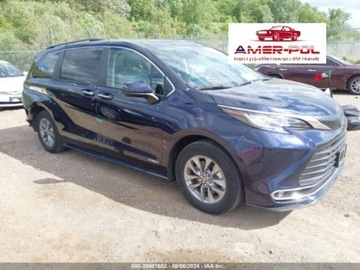 Toyota Sienna III 2021 Toyota Sienna xle, 2021r., 2.5L 2.5 Benzyna 245KM