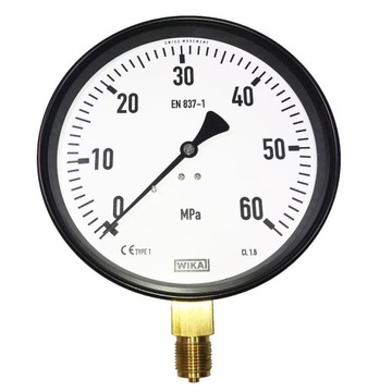 0-60MPa (600atmosfer) Manometr 160mm M20x1,5 KFM M160R / WIKA 111.20.160