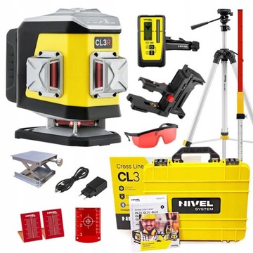 NIVEL SYSTEM CL3R LASER KRZYŻOWY ZESTAW NIWELATOR