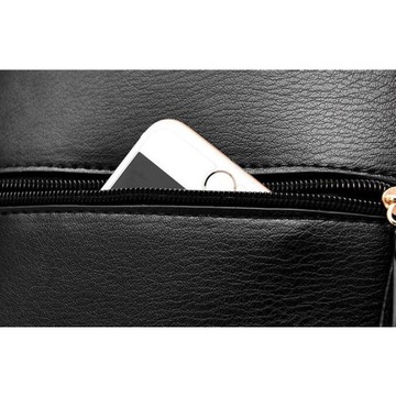 СТИЛЬНЫЙ КОЖАНЫЙ РЮКЗАК С ЗАКЛЕПКАМИ ROCK