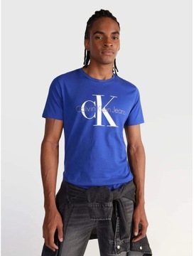 CALVIN KLEIN JEANS Seasonal Monogram T-Shirt bawełna Slim Fit L