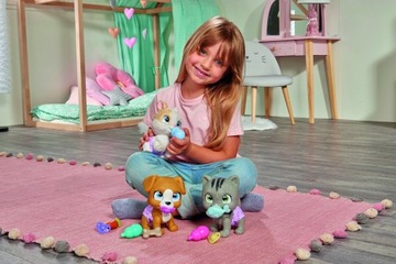 PAMPER PETZ INTERACTIVE KITTEN DRINKS PEEING DIAPER GANG + соска-бутылочка