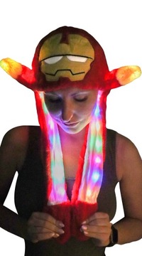 CZAPKA ZIMOWA RUCHOMA CIEPŁA IRON MAN MARVEL LED