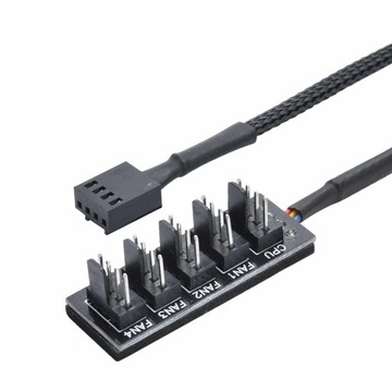 Разветвитель удлинительного кабеля Gelid 5x4pin PWM