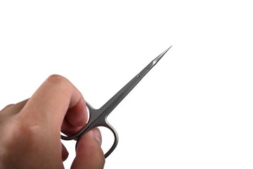 Профессиональные ножницы для ногтей и кутикулы, хирургические щипцы, серебристая сталь.