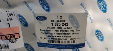 FORD B-MAX 2012-17R.- POLIČKA KUFRU AV11-46668-AH