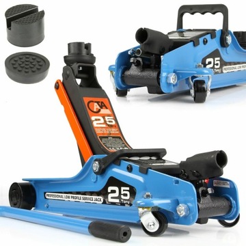 PODNOŚNIK SAMOCHODOWY NISKI LEWAREK ŻABA 2.5T GUMA