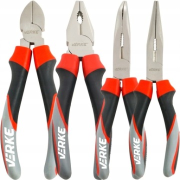 НАБОР ПЛОСКОГУБЦ ПЛОСКОГУБЦЫ КОМБИНИРОВАННЫЕ КЛЕЩИ РЕЗЦЫ СИЛА 4 шт.