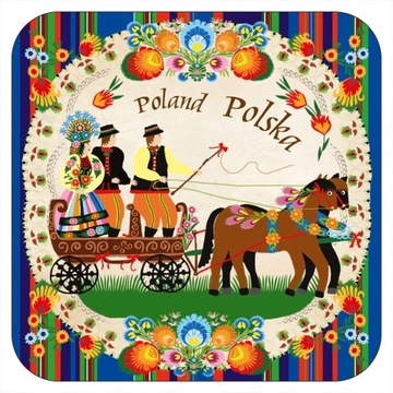 PODKŁADKA KORKOWA ŁOWICKA KODRA KOLEKCJA FOLK STORY