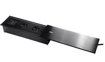Розетка Spacetronik SPS-S24B V2 для выдвижной столешницы