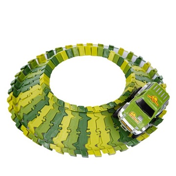 МЕГА ГОНОЧНАЯ ТРЕК ПАРК ДИНОЗАВРОВ ВОЛШЕБНАЯ ТРЕК 270 элементов, 360 см ТРЕК