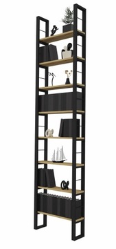 Regał Na Książki Industrial Loft 260 cm
