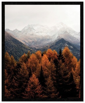 Плакат Осень в горах 40х50 см