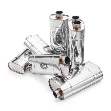 Эллиптический глушитель EM006 300 мм 63,5 мм