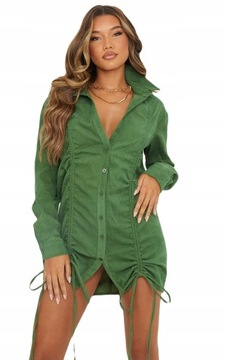 PRETTYLITTLETHING KOSZULOWA SUKIENKA MINI S