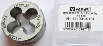 МАТРИЦА M10x1,25 ЛЕВАЯ ЛЕВАЯ M 10 x 1,25 10x1,25 мм СССР FWP FINE HSS