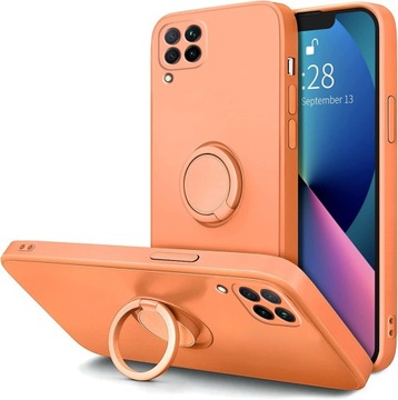 ETUI DO HUAWEI P40 LITE SILIKON OCHRONA APARATU RING CASE SOFT + SZKŁO