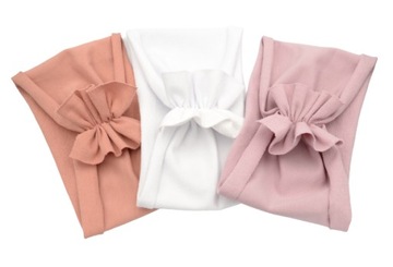 Opaska SZEROKA 3 szt turban motylek na lato 44-47
