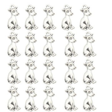 20 Animal Wolfhound Punk Men Charms DIY Ustalenia