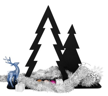 РОЖДЕСТВЕНСКАЯ ЕЛКА, металл ЛОФТ, РОЖДЕСТВЕНСКОЕ украшение, двойное оформление