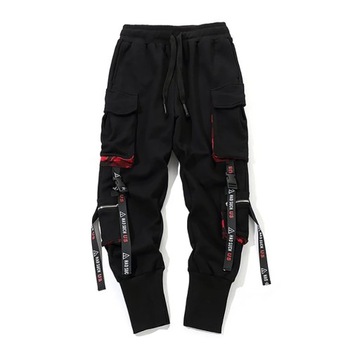 Men's Cargo Sports Pants Jogging Trousers Hit Colo