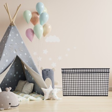 Текстильный КОНТЕЙНЕР с крышкой для органайзера для одежды и обуви 50х40х30