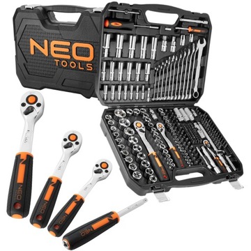 НАБОР ТОРЦЕВЫХ КЛЮЧЕЙ NEO 1/2 дюйма 3/8 дюйма 1/4 дюйма 219 шт. CRV ПЛОСКИЕ ТОРЦОВЫЕ КЛЮЧИ TORX