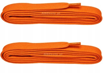 POMARAŃCZOWE PŁASKIE SZNUROWADŁA DO TRAMPEK 120 cm