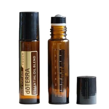 Бутылка эфирного масла doterra, 2 шт., 10 мл, толстая стеклянная бутылка-ролик из янтарного стекла