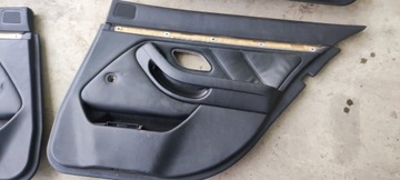 BMW E39 черные кожаные боковины, передние и задние, комплект