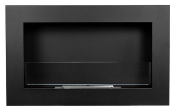 ПОДВЕСНОЙ БИОКАМИН 650x400 SLIM ЧЕРНЫЙ СО СТЕКЛОМ