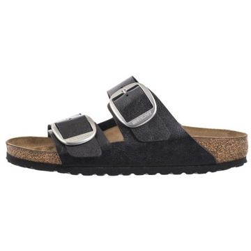 Klapki Birkenstock Arizona Big Buckle Graceful Licorice 1027413 Czarne