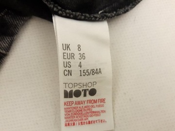 TOPSHOP jeansowa SUKIENKA OGRODNICZKA wygodna MODNA _ 36